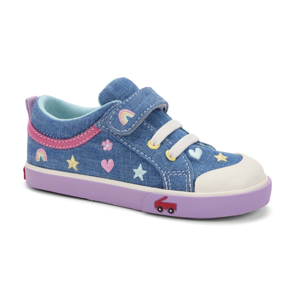 See Kai Run Kristin Chambray/Happy Sneakers